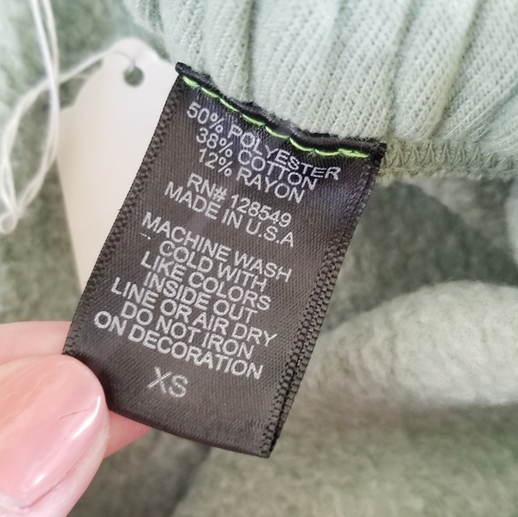 Aviator Nation 2 Sweatpants Jogger NWT Sage Rainbow Graphic Logo Drawstring XS - Picture 5 of 12